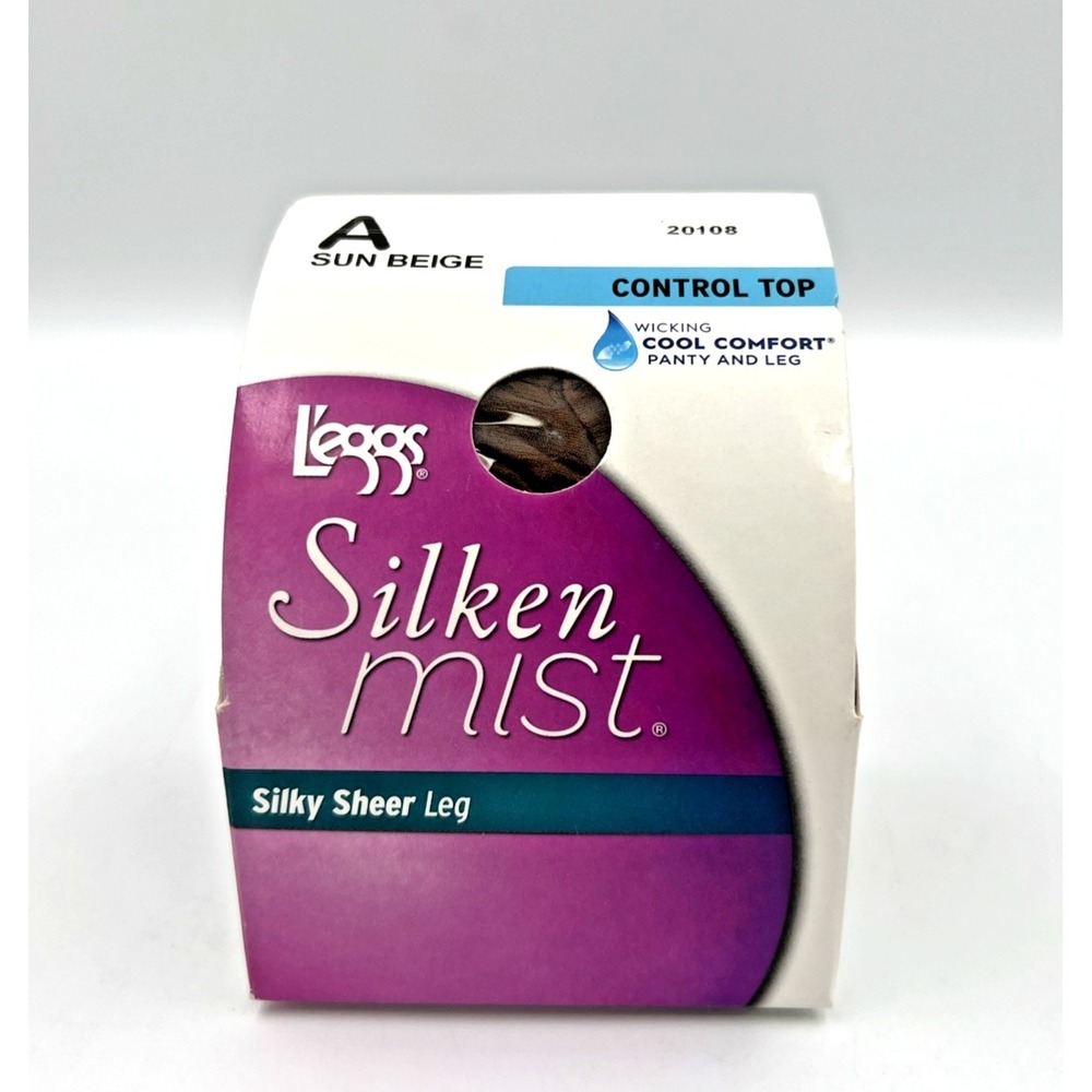 Legg's Silken Mist Control Top Silky Sheer Cool Comfort Sun Beige Sz A